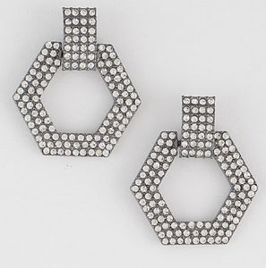 Iced Hexi Earrings